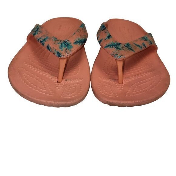 Crocs Iconic Comfort Womens Sandals Size 4 Blush TealPre-Owned - Picture 7 of 13